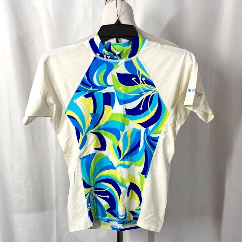 Like New WATER GIRL Rash Guard Swim Top - Med